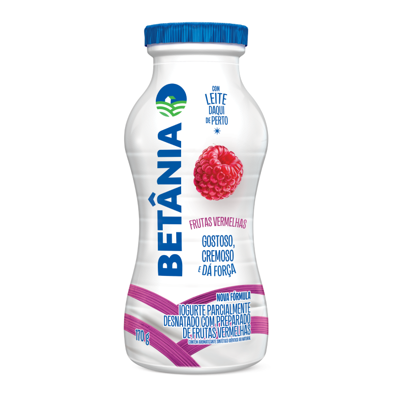 Iogurte desnatado sabor frutas vermelhas 170g